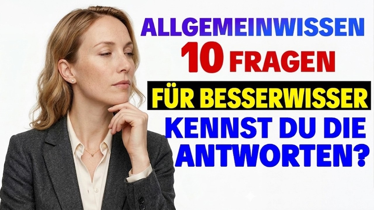 15 Fragen für Besserwisser – kennst du die Antworten