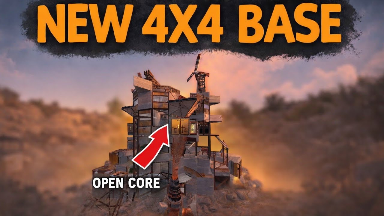 🔥MY NEW 4X4 BASE RUST РАСТ!!!!🛠️