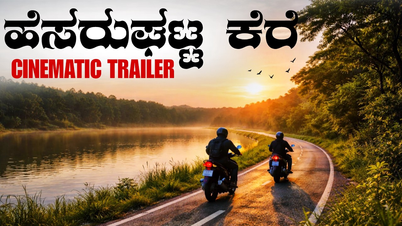 Hesaraghatta lake Cinematic Trailer video | One day Bangalore bike ride | Hesaraghatta lake