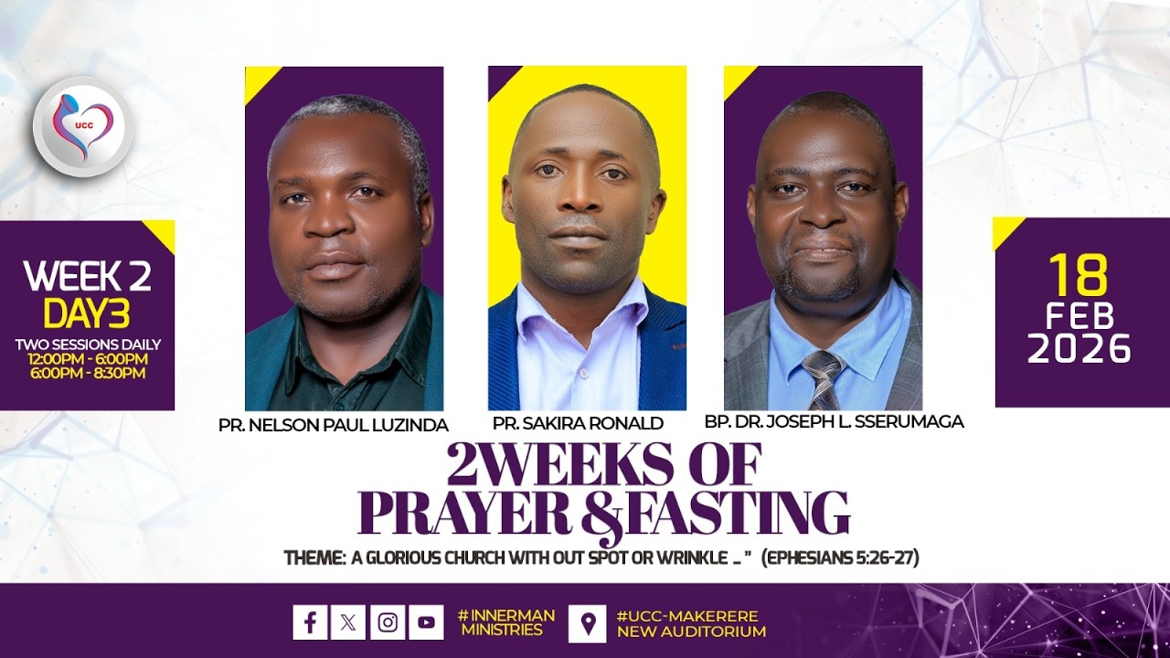 18.02.2026 | PRAYER AND FASTING-DAY 8 | A GLORIOUS CHURCH WITHOUT WRINKLE OR SPOT(EPH 5:26-27) @UCC