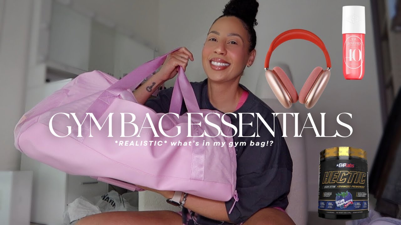 *realistic* what's in my gym bag?!👟 gym bag essentials for beginners