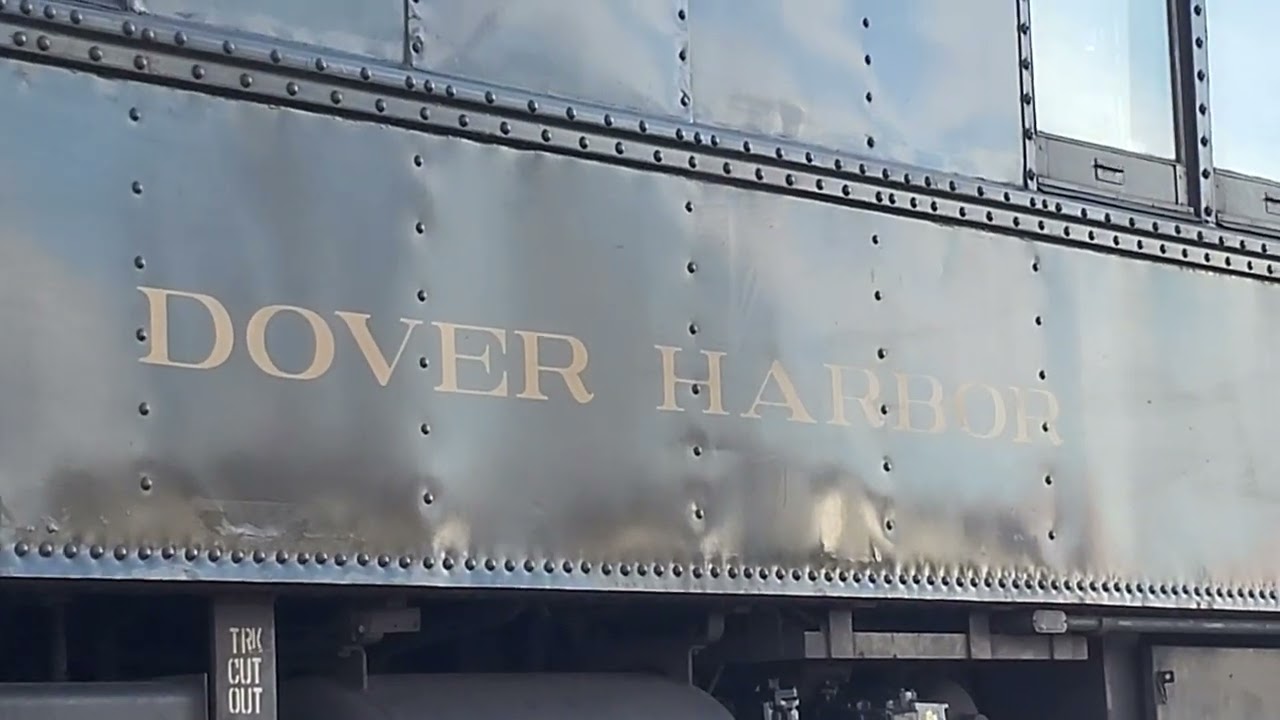 Dover Harbor Pullman Car trails on the eastbound Pennsylvanian at Lewistown, PA (11/07/2023)