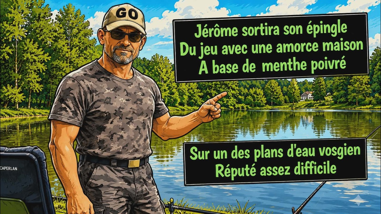 Pêche avec une amorce faite maison 