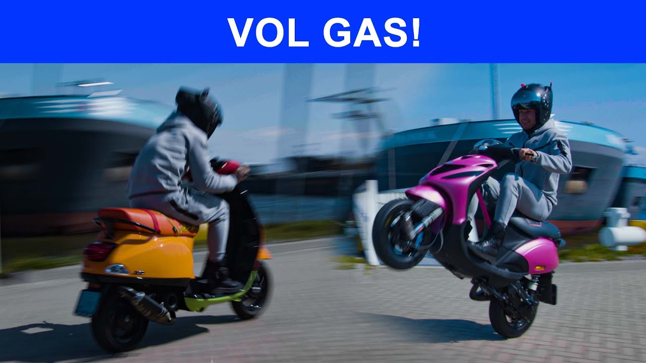 RACE SCOOTERS TESTEN NA 2 JAAR | VOL GAS MET JOEY