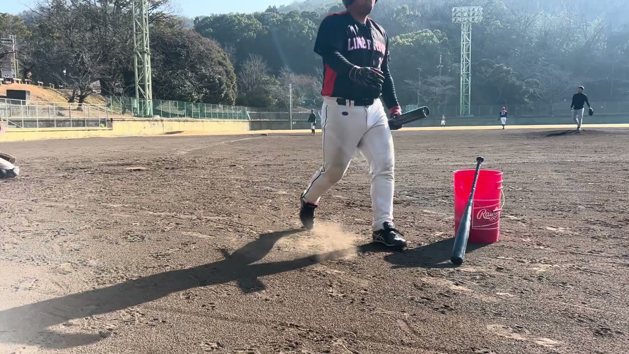 1.17 新年初練習 シート打撃風景