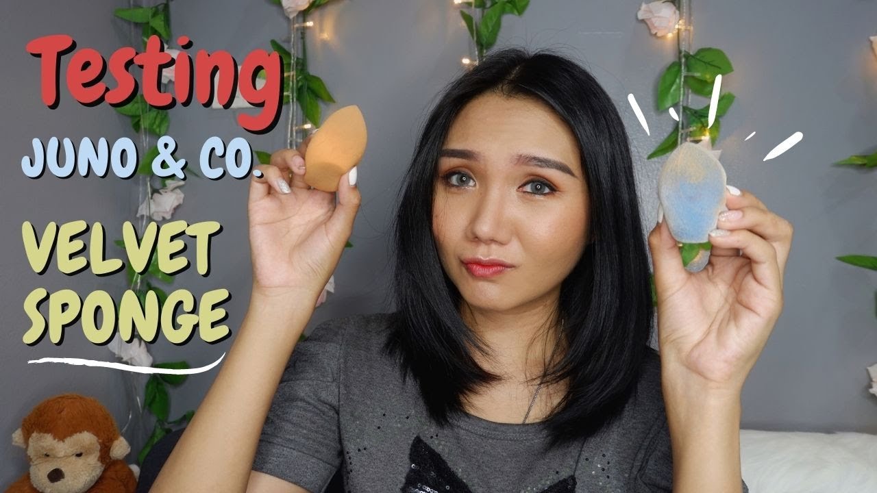 TESTING JUNO & CO VELVET SPONGE // #drugstoremakeup #testingmakeup #rinsreview