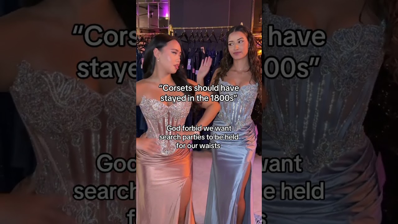 Would you wear a corset dress? #promdressshopping #prom #dressootd #formaldresses #promdress