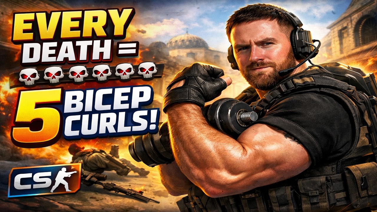 EVERY DEATH = 5 CURLS...! #cs2  #gaming