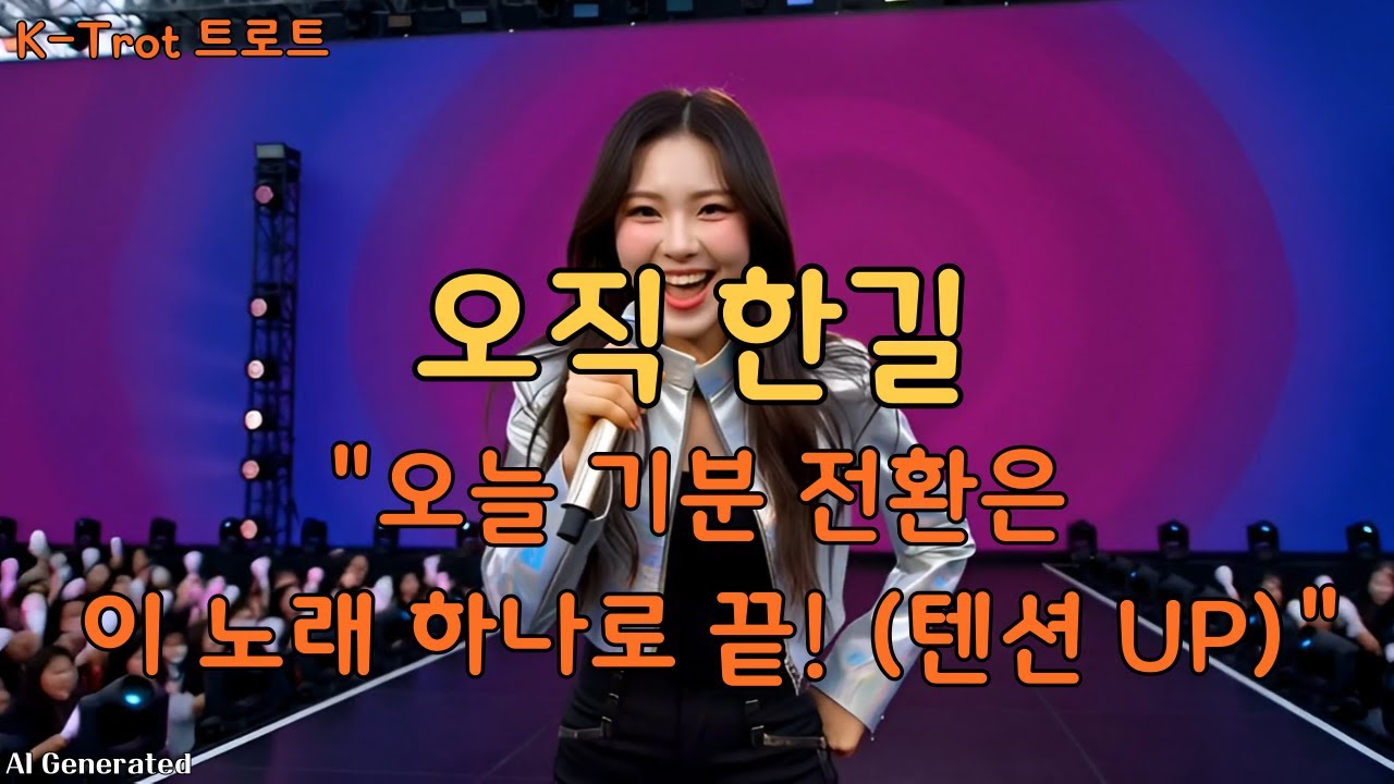 오직 한길 🎵K-Trot 트로트 🎧한 번 들으면 무조건 중독되는 마성의 목소리 🎤 당신 보러 내가 왔어요 🎈라이브 콘서트 🎬 뮤직비디오 AI 영상제작