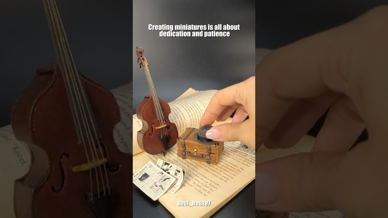 Discover the beauty of miniatures! Watch as I showcase my detailed tiny creations. #diorama #diy