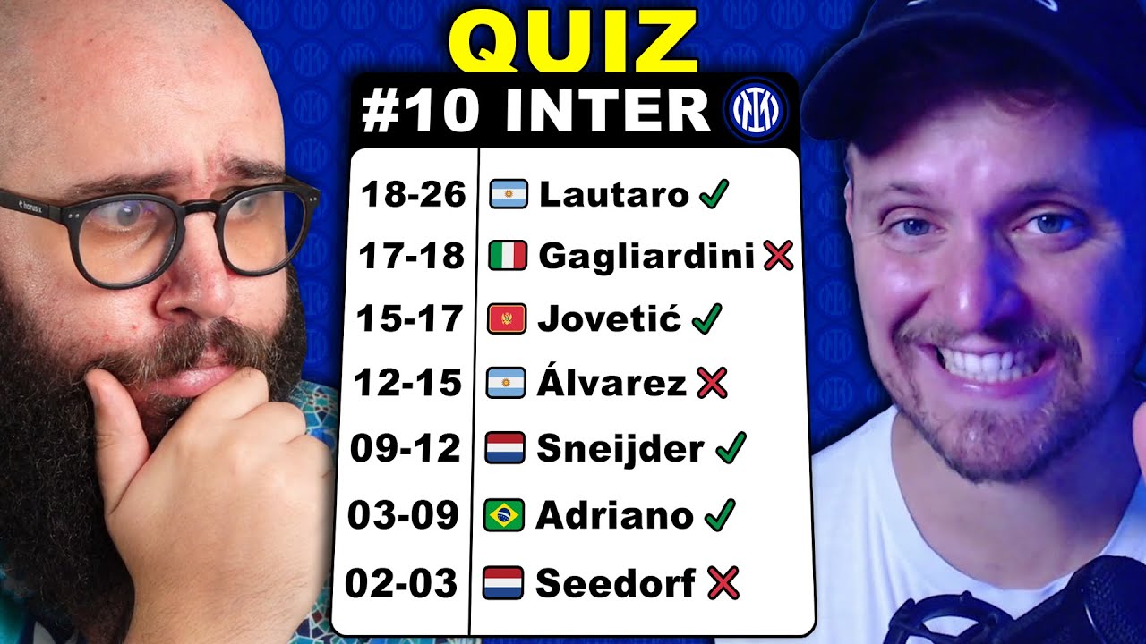 Tearless e @Menzo_ risolvono Quiz sull'Inter