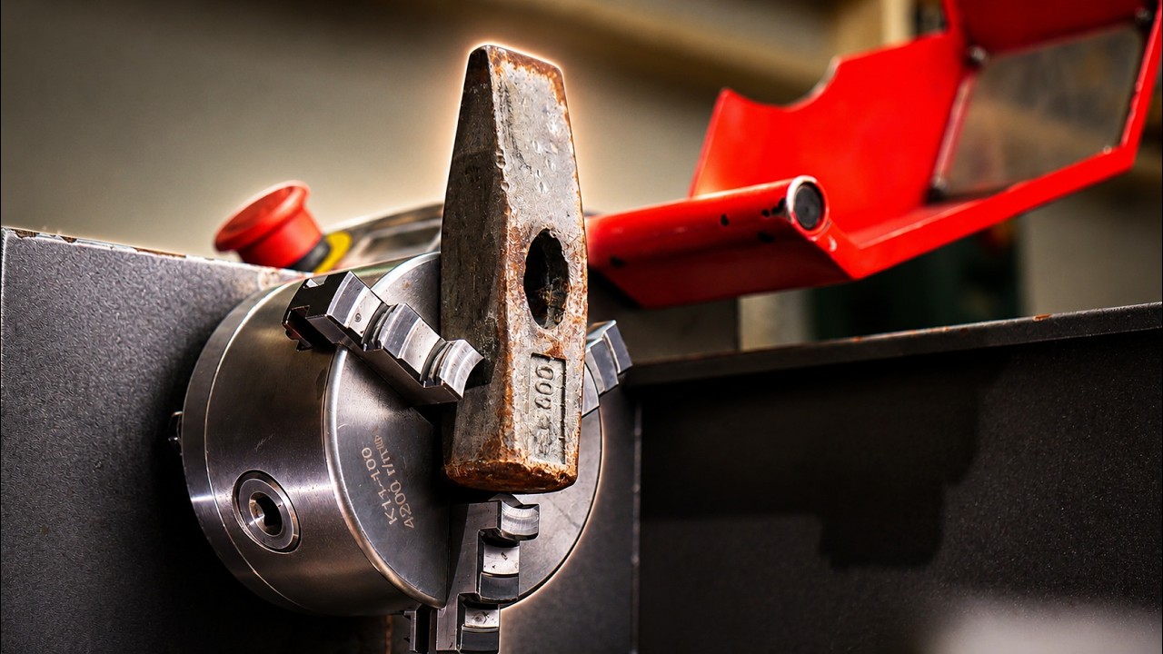 Use an old hammer for maximum metalworking! A clever trick