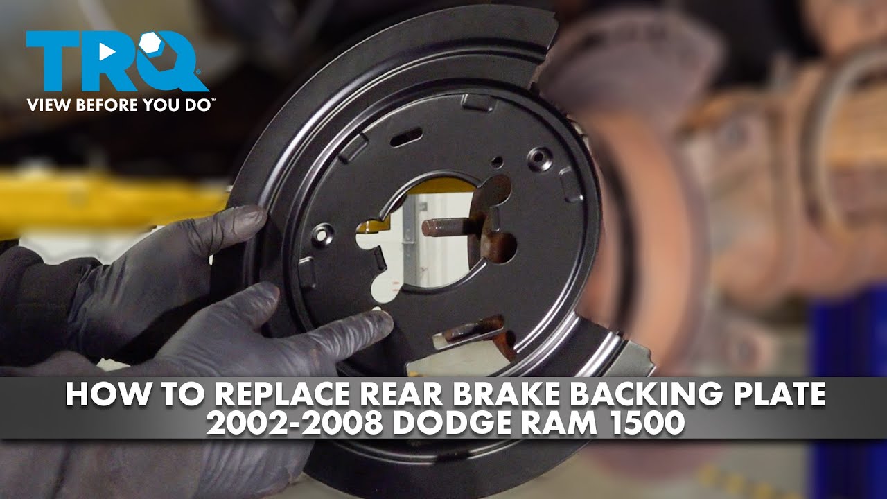How to Replace Rear Brake Backing Plate 2002-2008 Dodge Ram 1500