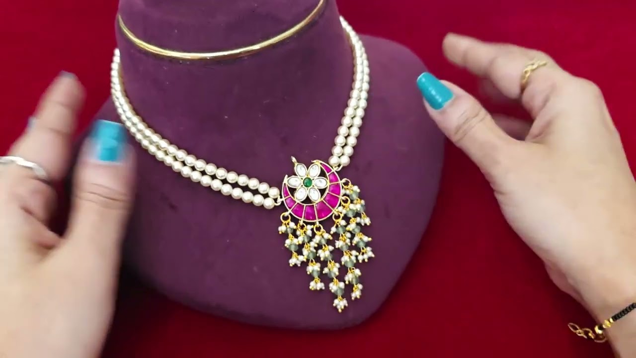 Neck sets | Pearl Neck sets | Earrings | WhatsApp #9381732736 #7989846987