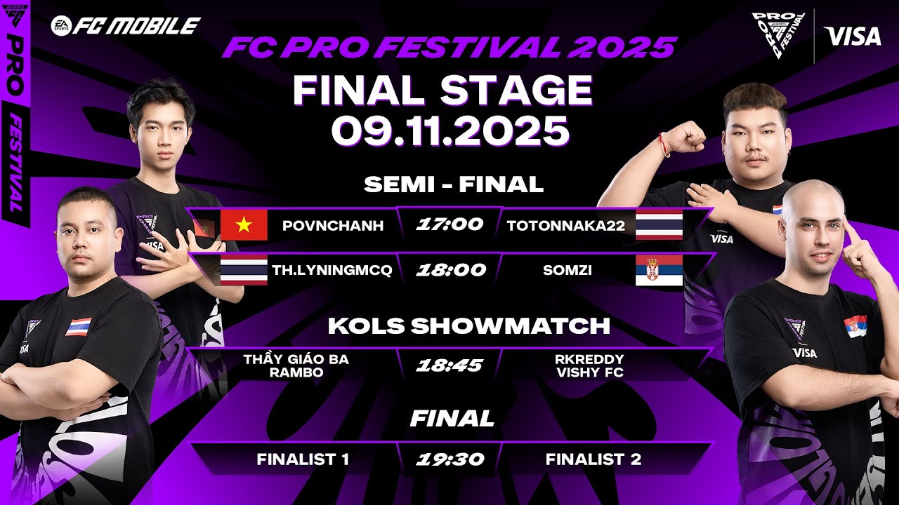 [LIVESTREAM] THỜI KHẮC VINH QUANG I V&Ograve;NG CHUNG KẾT FC PRO FESTIVAL 2025