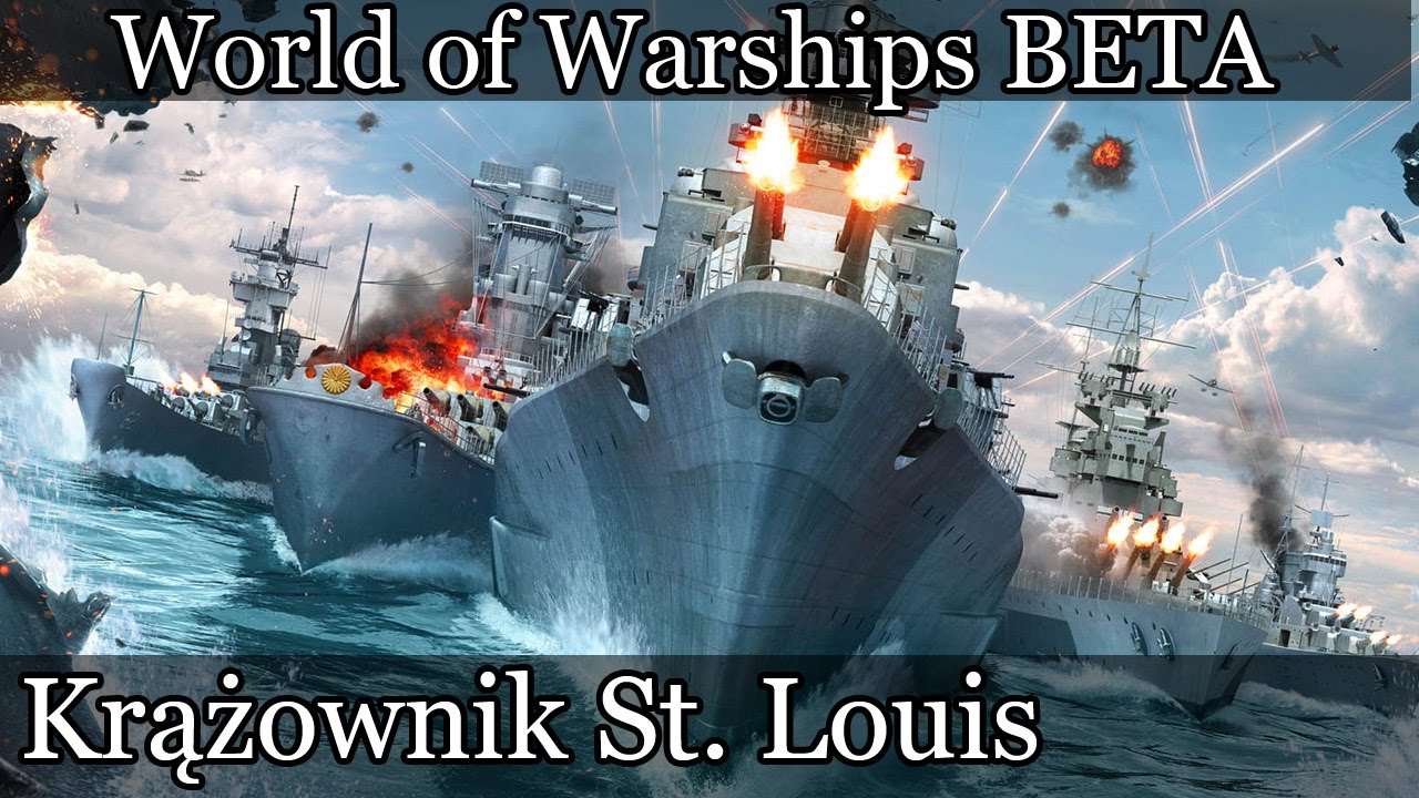 World of Warships - Krążownik ST. Louis III TIER gameplay pl
