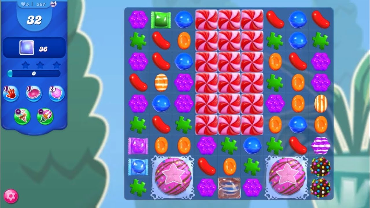 Candy Crush Saga Level 367 *SUPER HARD LEVEL*