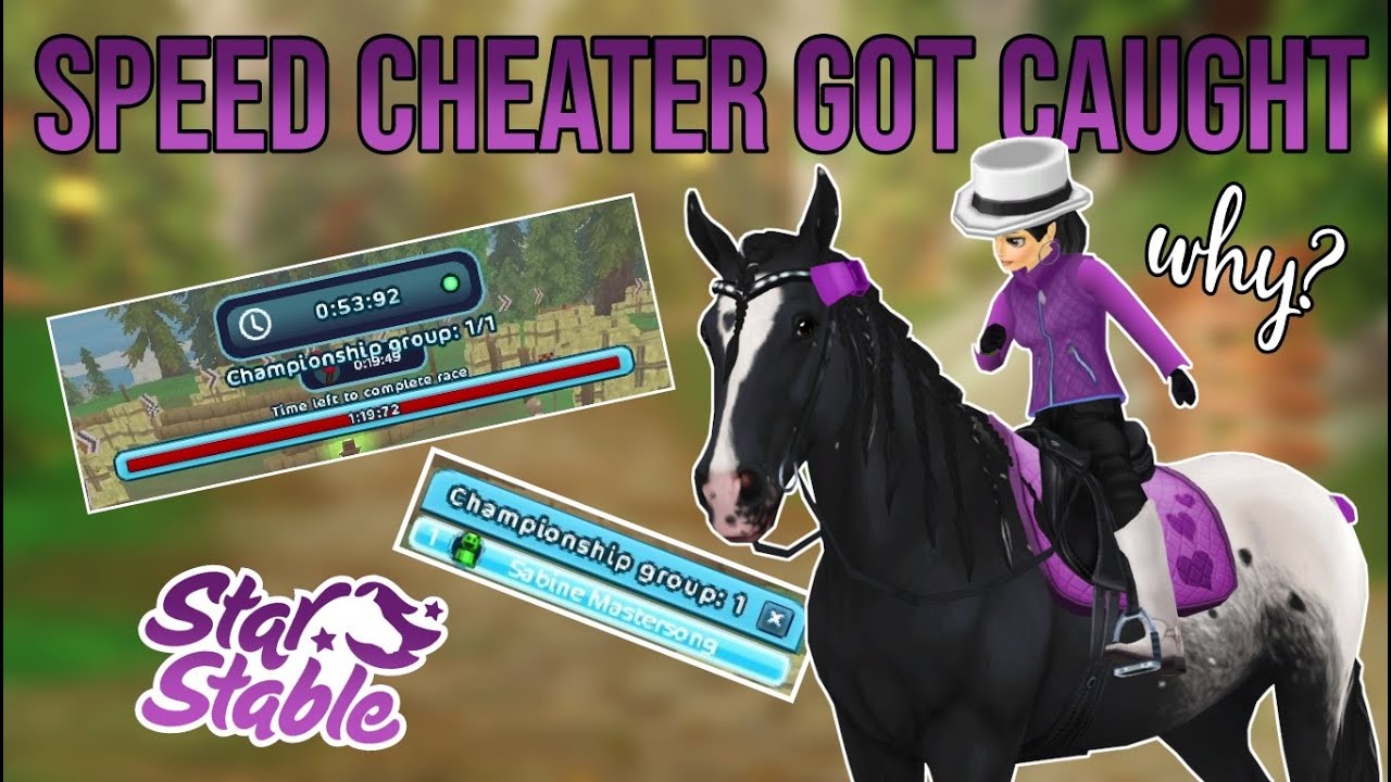 Speed cheater got caught on the Firgrove championship! | Star Stable Online