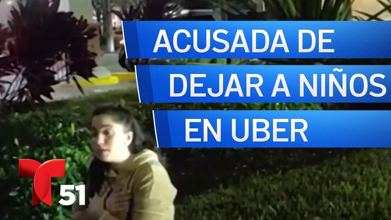 Acusan a madre de abandonar a sus hijos en un Uber