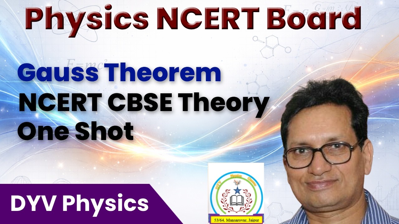 Ch1 Gauss Theorem NCERT Board Theory One Shot