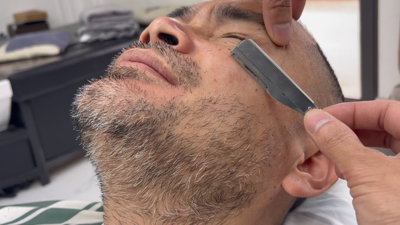 ASMR 🧔 FOR A GOOD SLEEP | SHAVING BEARDS AND DEAD SKIN FOR MAN