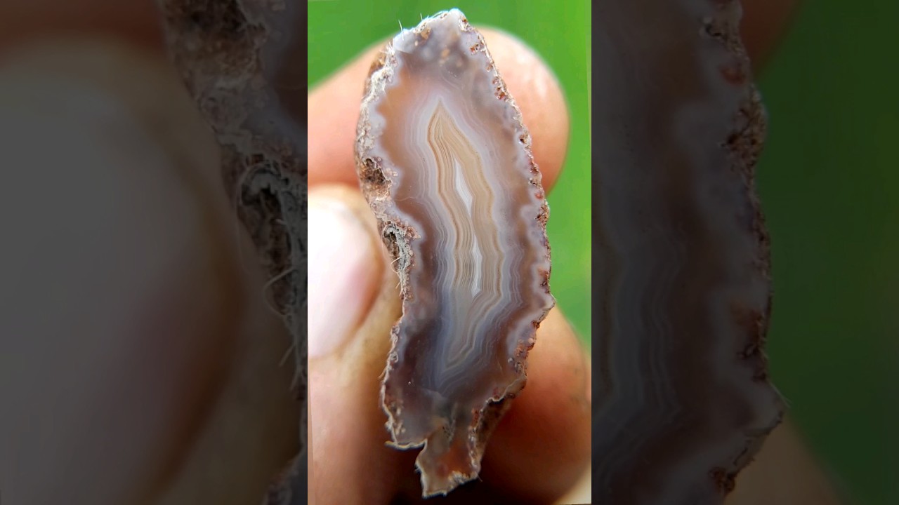 Achat mit sch&ouml;ner B&auml;nderung #agatedad #agate #achat