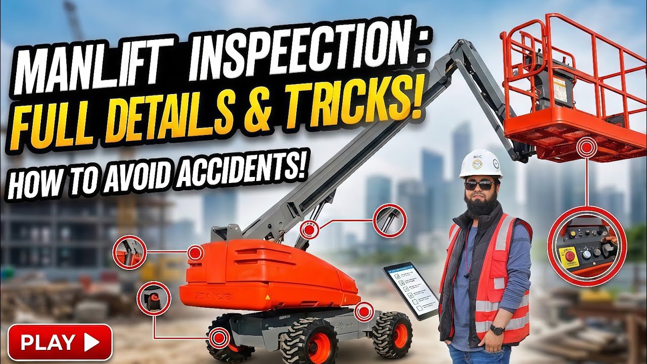 Manlift inspection tricks | tools and technology | Equipments inspection | Hydraulic Machine | HSE