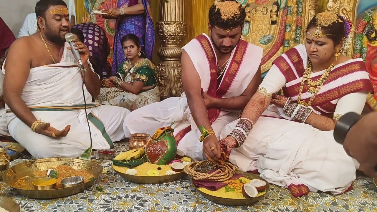 హైదరాబాదులో జరిగిన చిరంజీవి లక్కరాజు వెంకట పృథ్వి సంతోష్ కుమార్ శర్మ వివాహ వేడుకలు