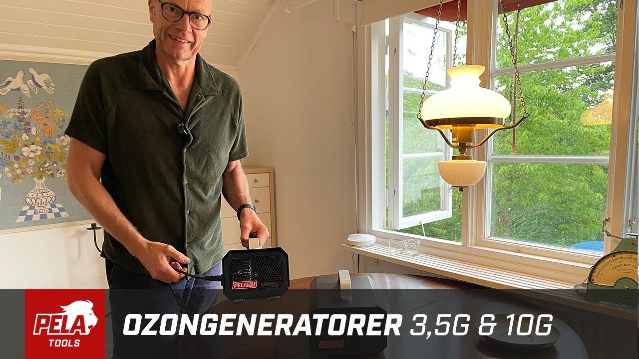 Ozongenerator 3,5G & 10G fr&aring;n PELA - Minskar effektivt o&ouml;nskad doft i stugor, husbilar och bilar mm