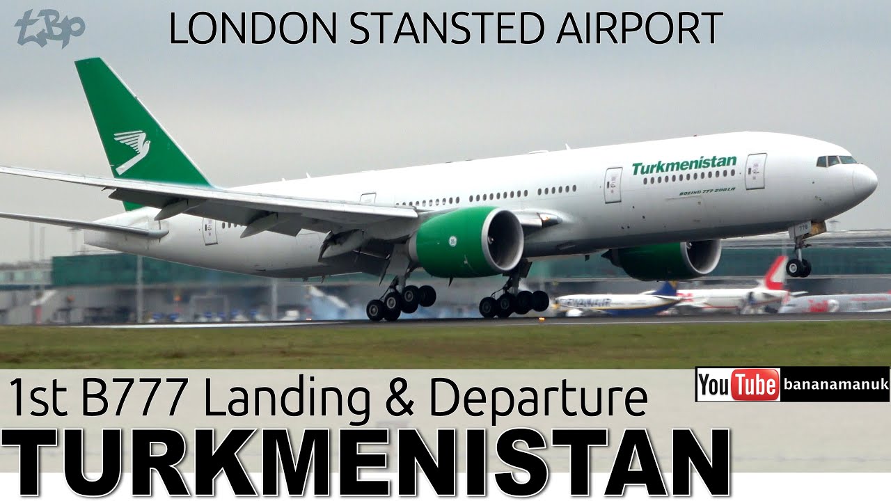 Turkmenistan Airlines Boeing 777 Inaugural Flight London Stansted (STN) ♥️✈️