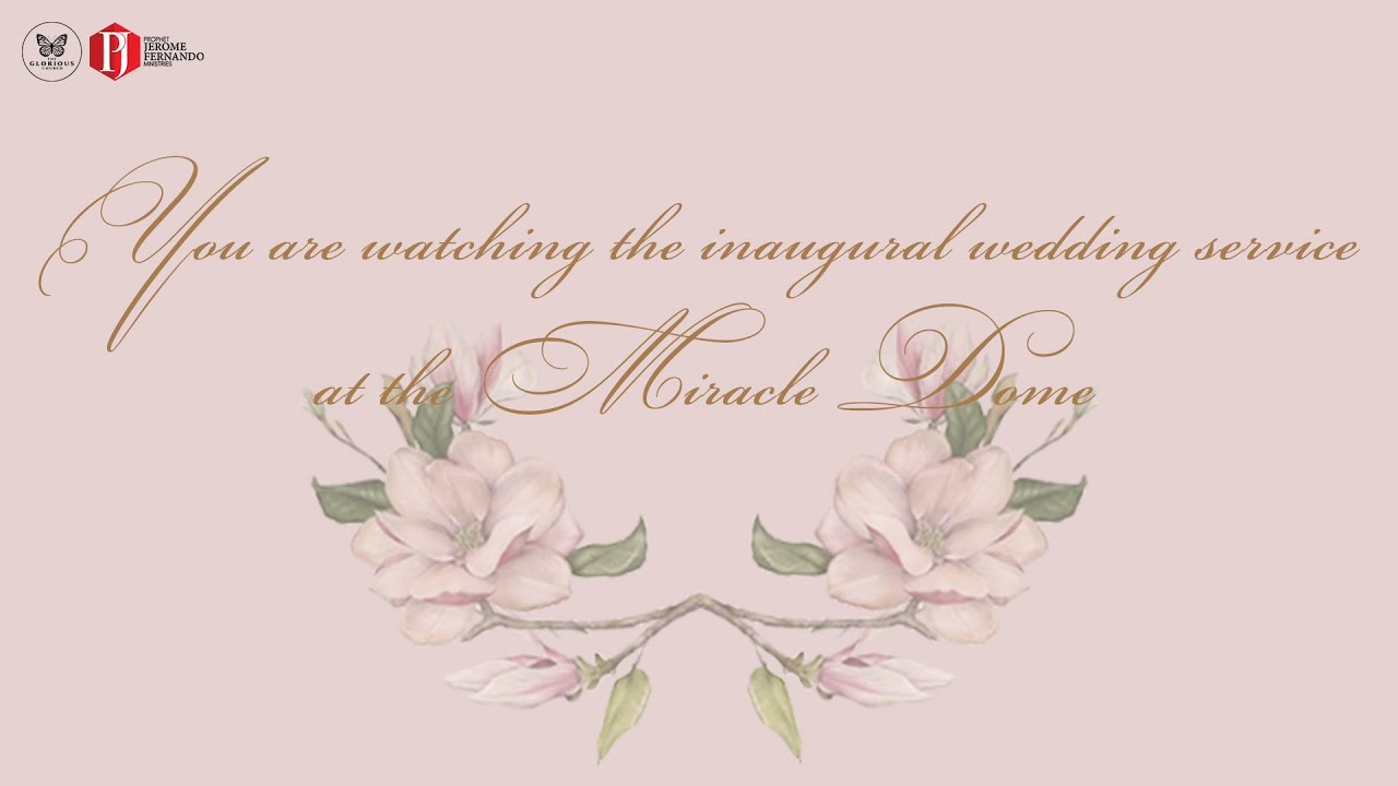 The Inaugural Wedding at the Miracle Dome