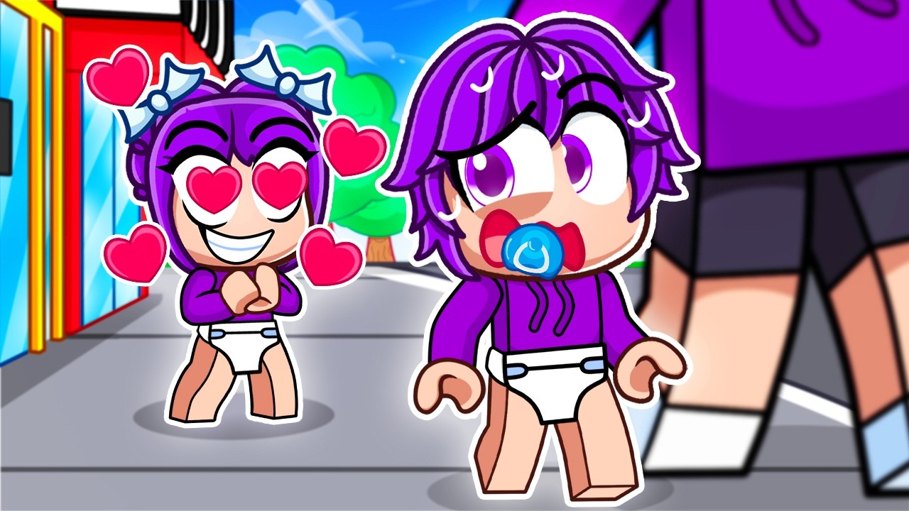 Baby Dash has a CRAZY FAN GIRL in Roblox&hellip;