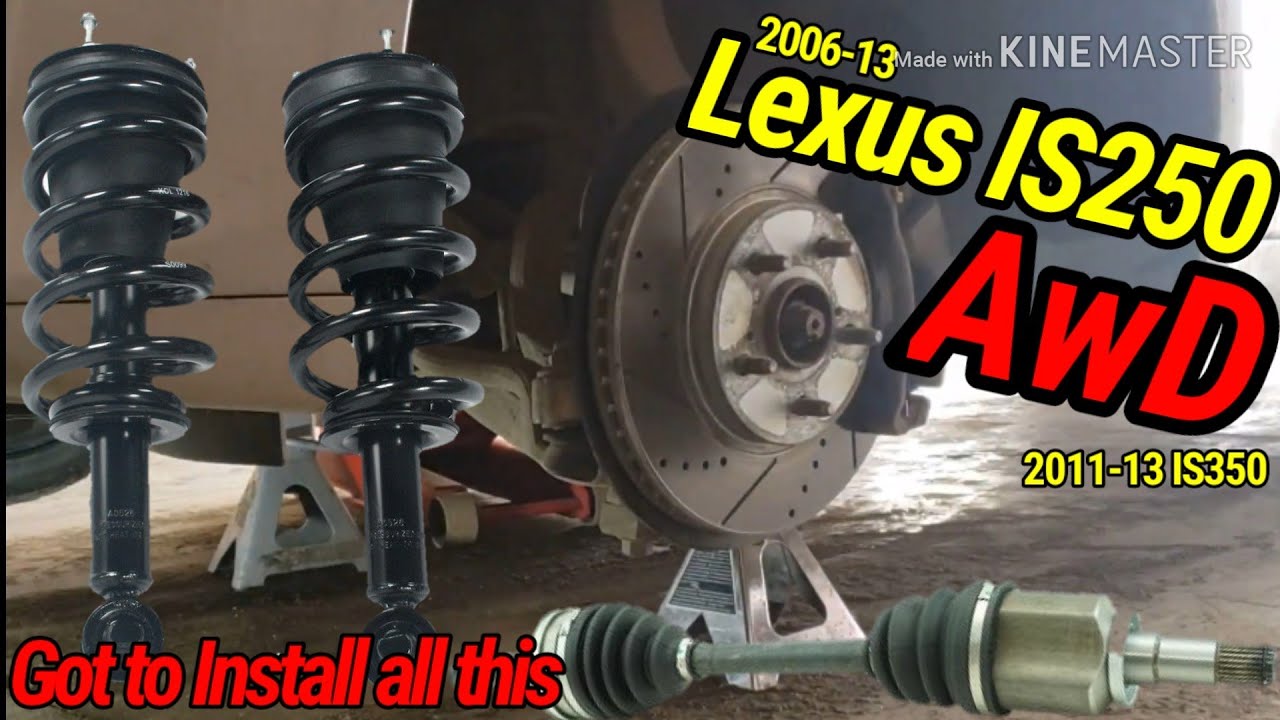 DIY Part2!Lexus Front Struts, Coils & Cv Axle