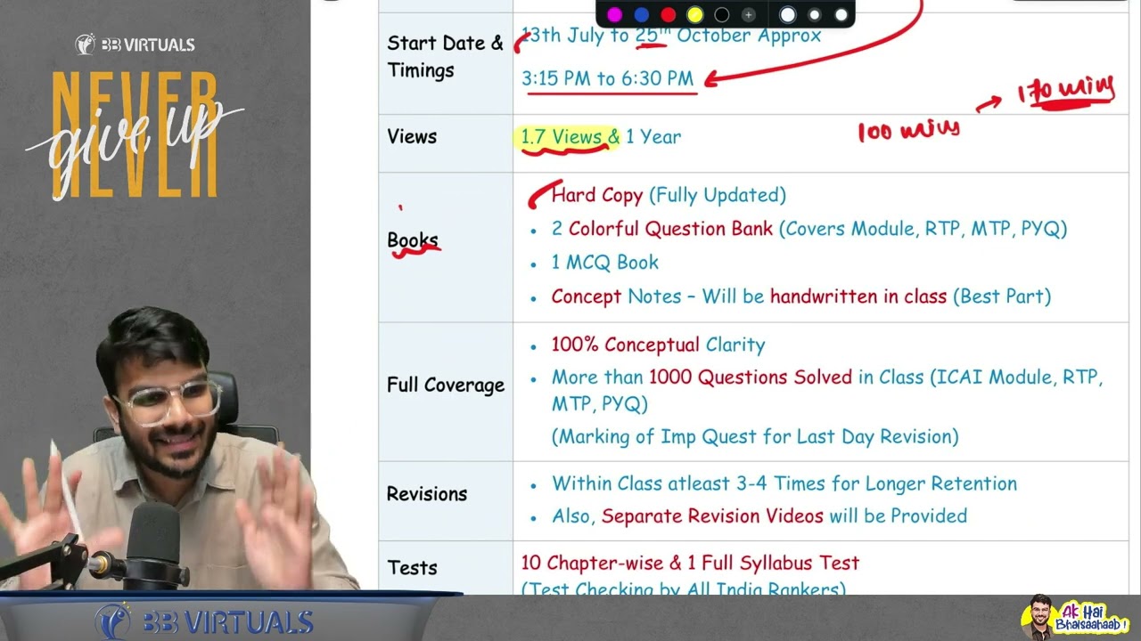 CA Inter Adv Accounts Regular Batch | Live Batch - Full Details | May&rsquo;27 & Onwards | Aakash Kandoi