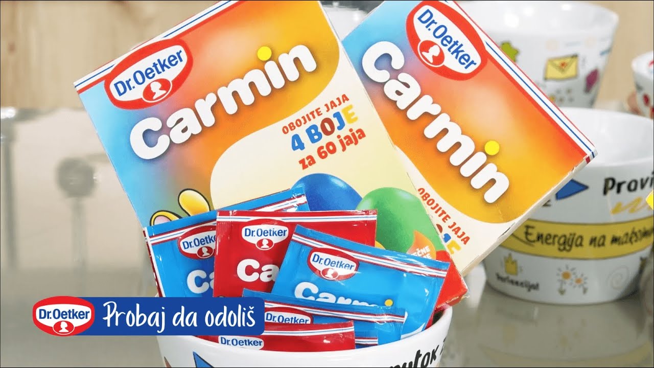Carmin tečne boje za jaja
