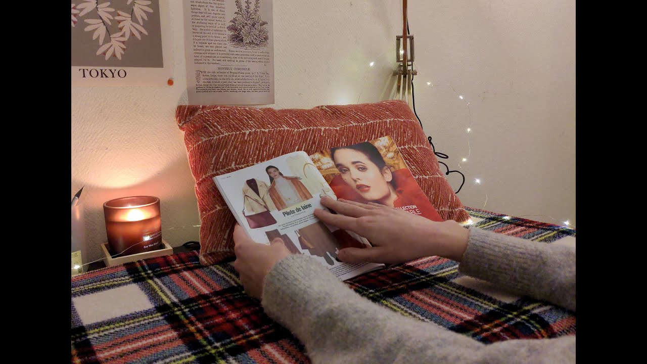 ASMR 1H of reading a French magazine 🇫🇷 1h de lecture de magazine 📖
