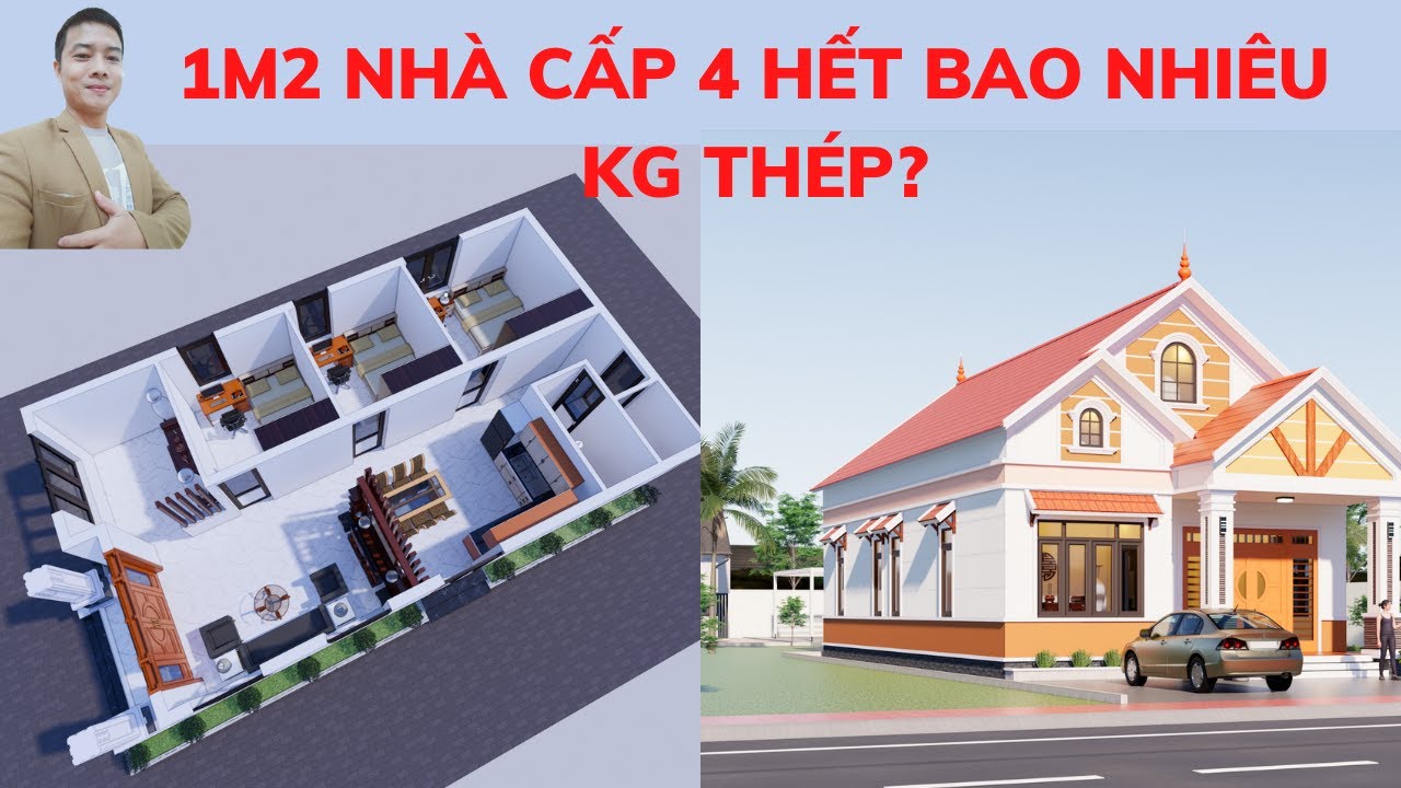 Cách tính 1m2 Nhà Cấp 4 Cần Bao Nhiêu Kg Thép? | Nhà Đẹp Bách Hợp