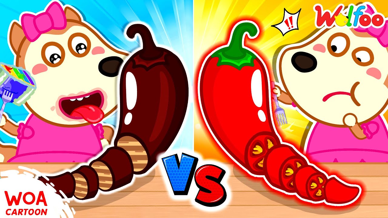 Lucy Chọn Ớt Cay Hay Xúc Xích Ngọt? 😲 | Hoạt Hình Thiếu Nhi|🐺 Hoạt Hình Wolfoo Tiếng Việt