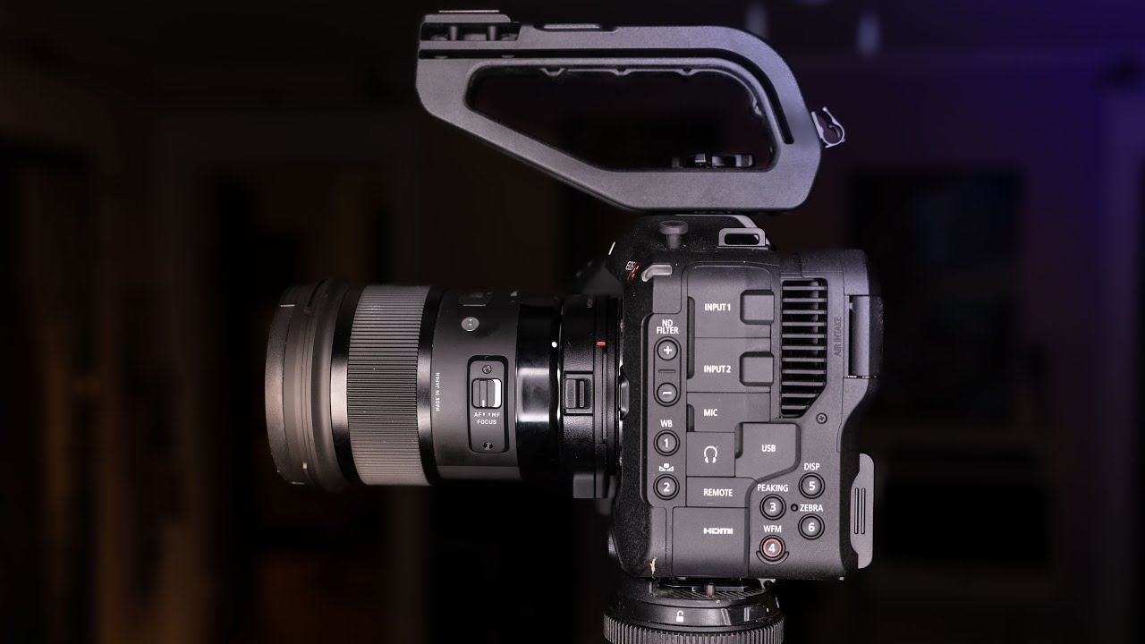 Canon C70 with Sigma 24mm art and 50mm art lenses : With Canon Focal Reducer
