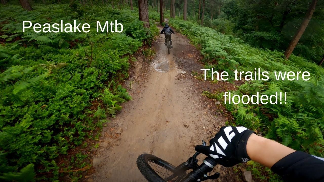 We're back at Pealake!! // Mountain biking during a storm!!