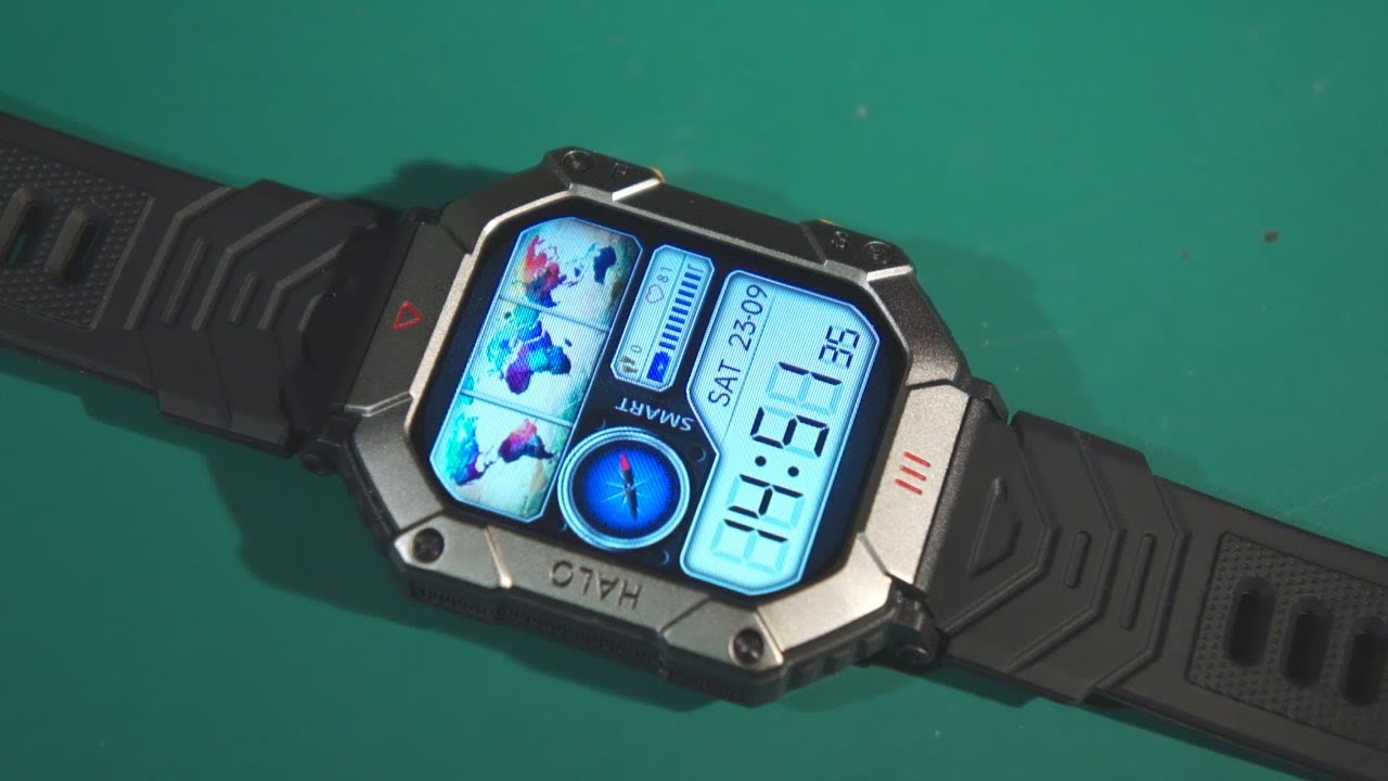GEJIAN KR80 - BT Calling Rugged Military Smartwatch - Unboxing Feature review (link in description)