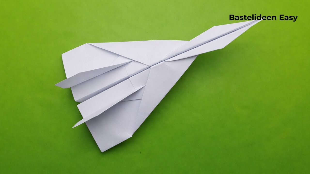 Papierflieger falten Anleitung – Schritt für Schritt - Origami für Anfänger