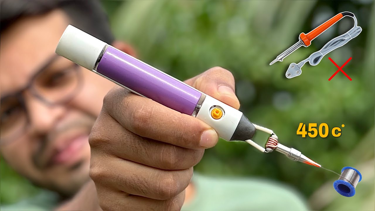 How To Make Rechargeable Soldering Iron Using a 1.5 ohm Resistor