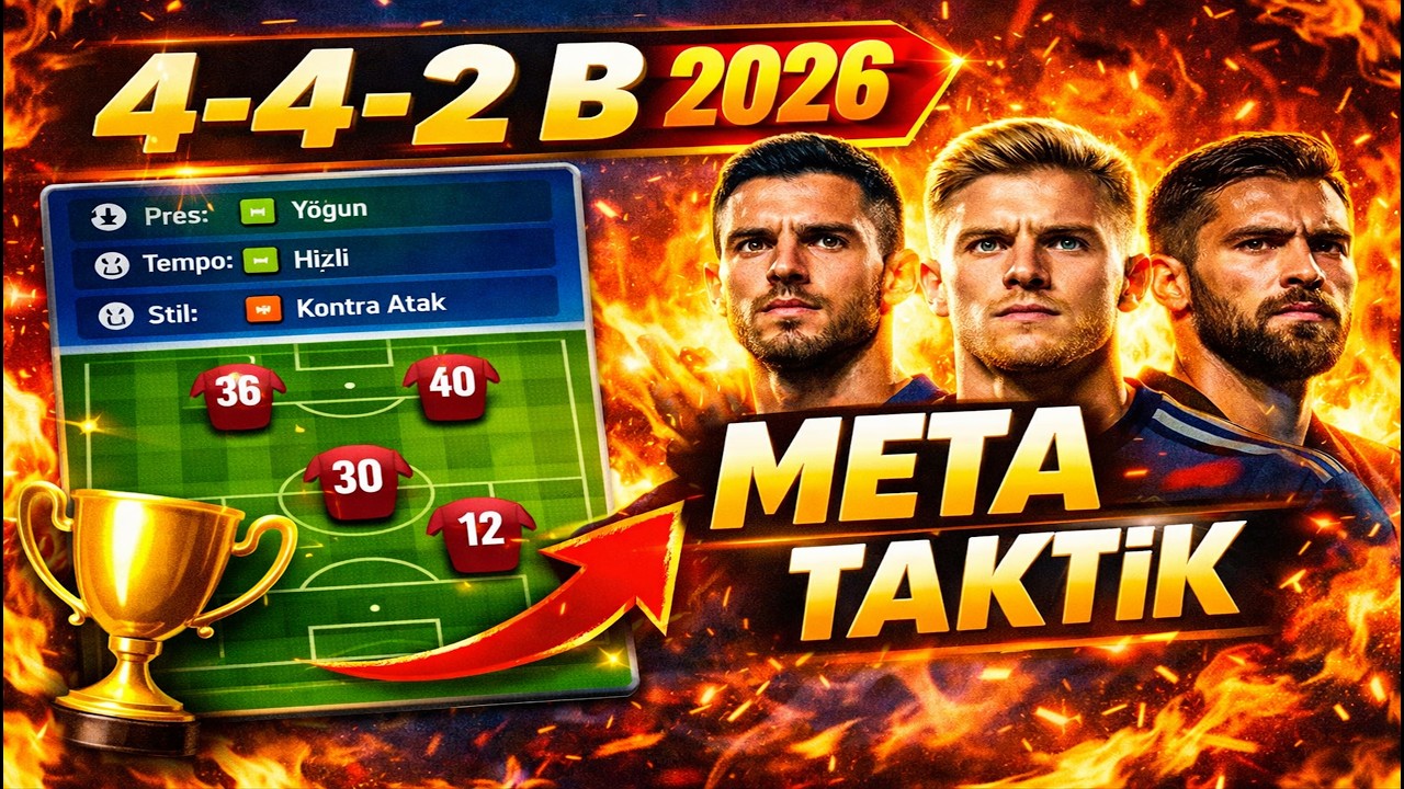 OSM 442 B Taktiği 2026 | Mart Güncel Meta! (Parçalayan Taktik) #osm #onlinesoccermanager