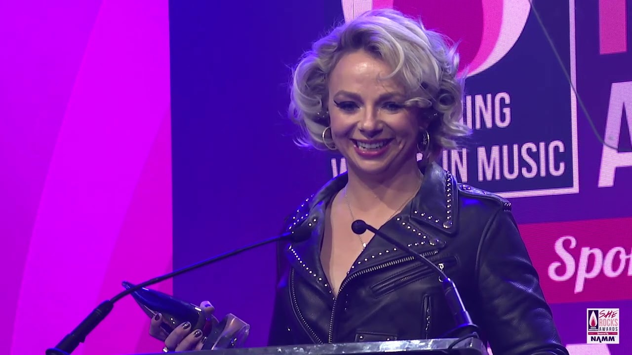 Samantha Fish Accepts Award at the 2025 She Rocks Awards