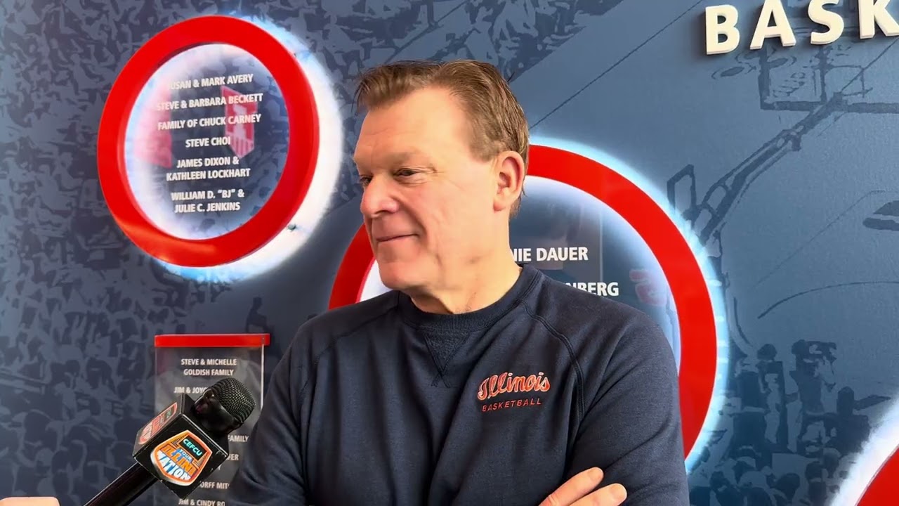 Indiana pregame: Illinois head coach Brad Underwood