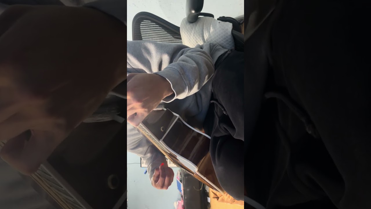 Playing guitar for 6 mins