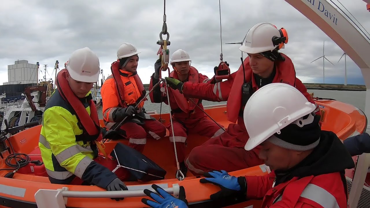 Baltic Sail 15.11.2025 - launching Rescue Boat at Eemshaven