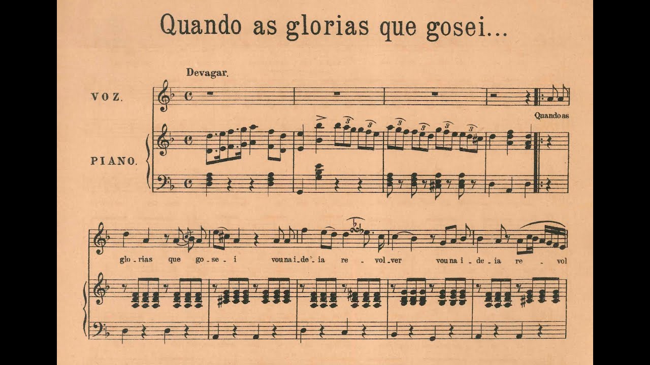 C&acirc;ndido Ign&aacute;cio da Silva - Quando as gl&oacute;rias que gozei... (Ad&eacute;lia Issa, sop.; Alexandre Pascoal, pn)