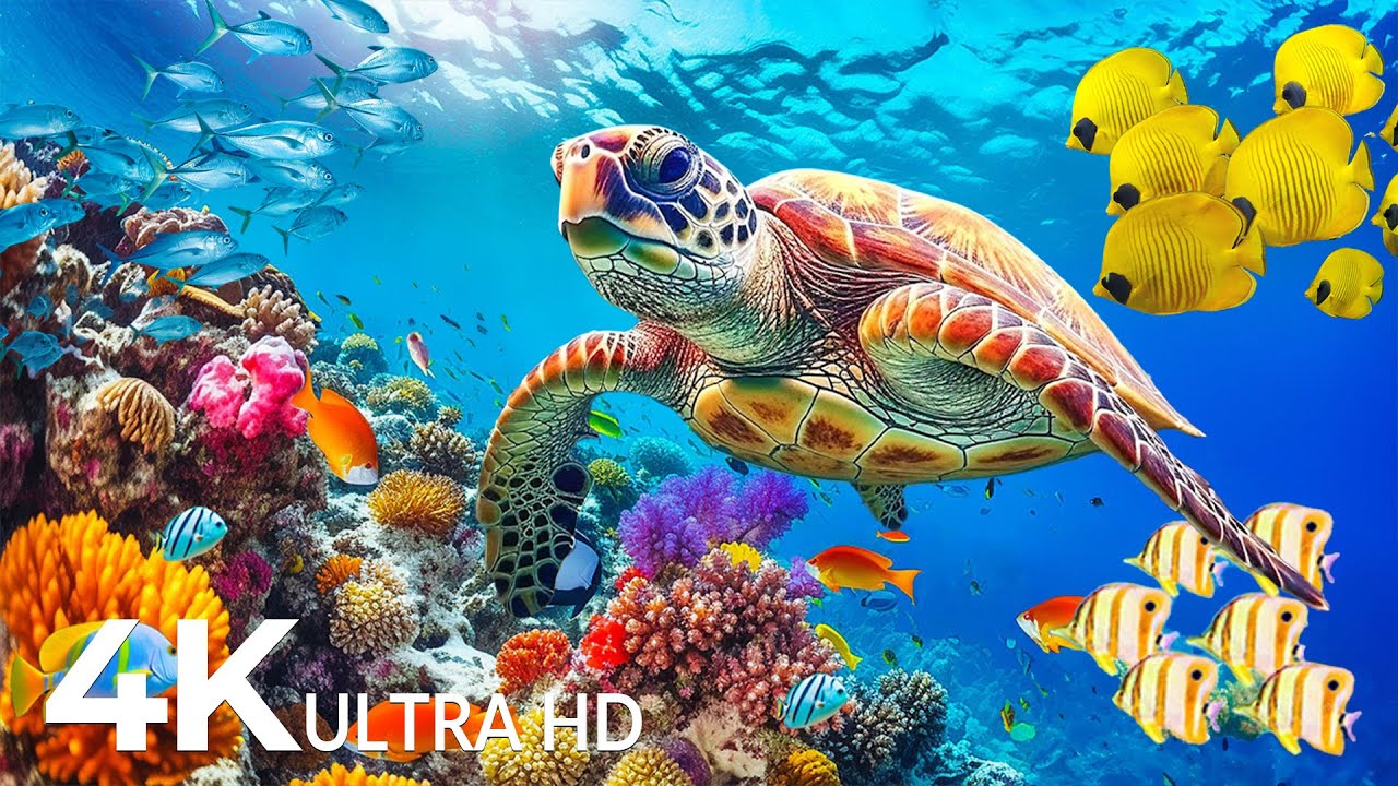 Ocean 4K - Rare & Colorful Sea Life Video - Peaceful Relaxing Music - 4K Video Ultra HD #7